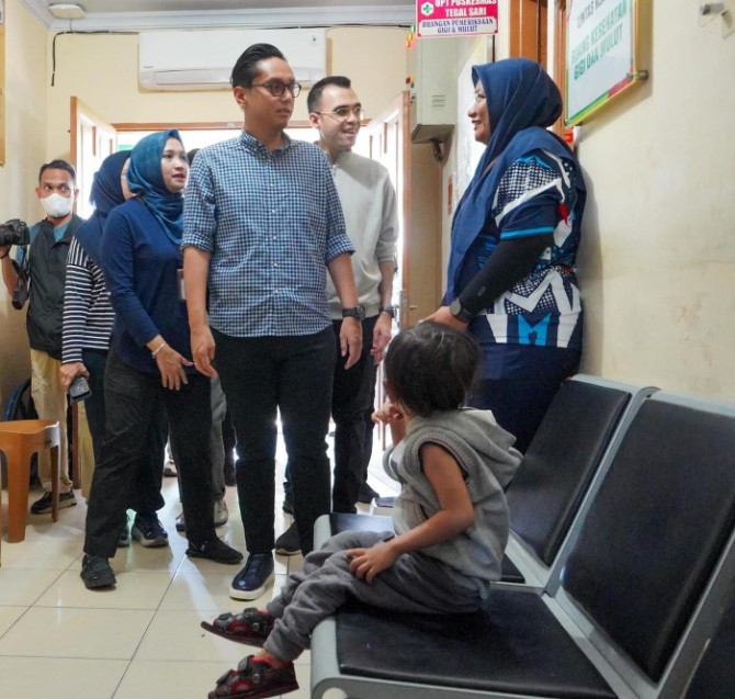 Rico Waas saat menghadiri kegiatan Sapa Warga di Jalan Srikandi, Kecamatan Medan Denai, pada Sabtu (19/7/2025).