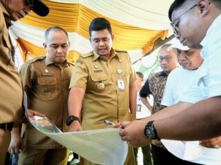 Gubernur Sumatera Utara (Sumut), Bobby Nasution, memenuhi janjinya membenahi waduk di Kelurahan Pekan, Kecamatan Tanjungpura, Kabupaten Langkat