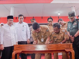 Prabowo Sapa Gubernur Sumut Saat Peluncuran Koperasi Desa Merah Putih