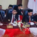Rapat paripurna dengan agenda mendengarkan pidato kenegaraan Presiden RI, Prabowo Subiant terkait HUT Kemerdekaan RI ke-80 di Gedung DPRD Medan, Jumat (15/8/2025).