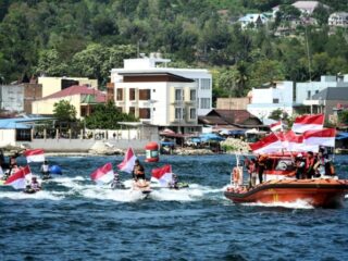 Aquabike Jetski International digelar bertepatan dengan peringatan Hari Ulang Tahun (HUT) ke-80 Kemerdekaan Republik Indonesia (RI) Peringatan HUT Kemerdekaan RI pun digelar dengan cukup unik.
