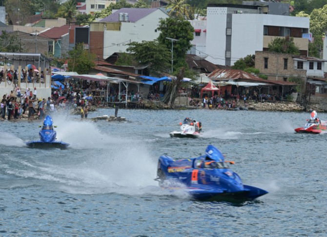Pembalap-pembalap F1 Powerboat 2025 mengakui seri Danau Toba sangat spesial.