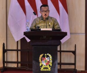 Anggota DPRD Medan Datuk Iskandar Muda menyampaikan hasil reses anggota dewan daerah pemilihan 3