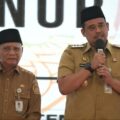 Gubernur Bobby Nasution  dalam acara Doa Lintas Agama Bersama Gubernur Sumut di Aula Tengku Rizal Nurdin, Rumah Dinas Gubernur, Jalan Sudirman Medan, Selasa (2/9/2025).