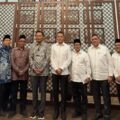 Ketua Umum Pengurus Wilayah Masyarakat Ekonomi Syariah (MES) Sumatera Utara Musa Rajekshah bersama rombongan melakukan audiensi dengan Kepala Perwakilan Bank Indonesia (BI) Sumut Rudy Brando Hutabarat di Kantor BI, Jalan Balai Kota, Medan, Rabu (3/9).