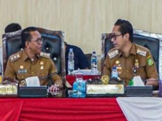 Rapat Paripurna DPRD Kota Medan dengan agenda penyampaian nota jawaban atas pandangan umum fraksi-fraksi terkait Ranperda Perubahan APBD 2025 digelar di ruang sidang DPRD Kota Medan, Senin (8/9/2025).