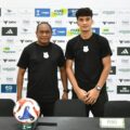 Pelatih PSMS Medan Kas Hartadi dan Pemain PSMS Medan Zikri