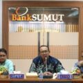 Branch Manager PT Taspen Medan, Hari Kusuma Yuda Perwira menyampaikan apresiasi terhadap Bank Sumut sebagai mitra bayar terbaik. Hal ini ditegaskan dalam kunjungan PT Taspen ke Bank Sumut, Kamis (11/9/2025).
