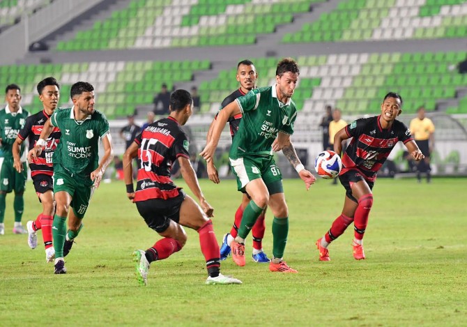 PSMS Medan gagal meraih poin dalam laga pembuka Liga 2 musim 2025/2026 di Stadion Utama Sumatera Utara, Jumat (12/9/2025) malam.