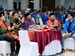Pelantikan PKC PMII Sumut Masa Khidmat 2025–2027 di Aula Raja Inal Siregar, Kantor Gubernur Sumut, Jalan Diponegoro Nomor 30 Medan, Jumat (12/9/2025).