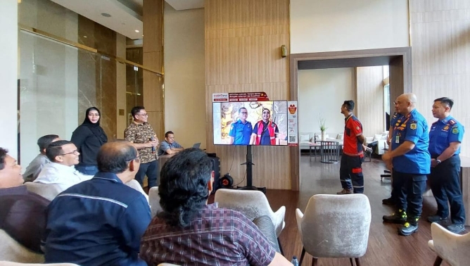 Panitia Khusus (Pansus) Rancangan Peraturan Daerah (Ranperda) Kota Medan tentang Pencegahan dan Penanggulangan Kebakaran (P2K) DPRD Medan melakukan kunjungan kerja ke Podomoro City Deli Medan, Jalan Putri Hijau, Senin (15/9/2025).