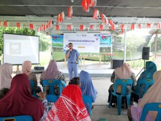 PT Indonesia Asahan Aluminium (INALUM) bersama Puskesmas Sei Suka melaksanakan sosialisasi Perilaku Hidup Bersih dan Sehat (PHBS) kepada warga Desa Kuala Tanjung.