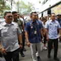 Wakil Wali Kota Medan Zakiyuddin Harahap meninjau Pasar Petisah dan Pusat Pasar, Selasa (30/9/2025).