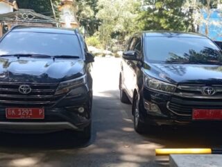 Mobil dinas milik Pemkab Langkat. Foto: dokumen Dinas Kominfo Langkat