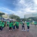Suasana acara kesehatan bertajuk Anlene 10.000 Langkah — OsteoWalk & OsteoRun 5K di Lapangan Benteng Medan