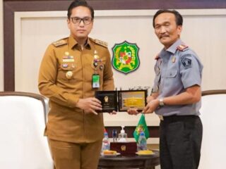 Wali Kota Medan Rico Waas saat menerima kunjungan pihak Kemenkumham Sumut
