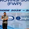 Gubernur Sumut Bobby Afif Nasution saat memberikan sambutan pada Pengukuhan dan Perkenalan Pengurus Forum Wartawan Pemprov Sumut periode 2025 - 2028 di Aula Raja Inal Siregar Kantor Gubernur Sumut, Selasa (4/11/2025). Foto: Dokumen Dinas Kominfo Sumut