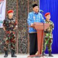 Bupati Langkat Syah Afandin saat memimpin upacara Peringatan Hari Pahlawan di Alun alun T Amir Hamzah, Stabat, Senin (11/10/2025). Foto: Dinas Kominfo Langkat