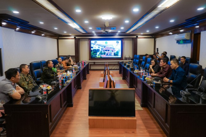 Suasana pertemuan Wakil Wali Kota Medan Zakiyuddin bersama jajaran dengan Ombudsman RI. Foto; dokumen Dinas Kominfo Medan