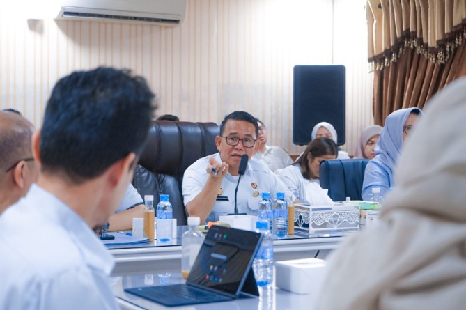 Wakil Wali Kota Medan Zakiyuddin Harahap saat menghadiri peluncuran aplikasi SIKAPI di RSUD Dr Pirngadi Medan. Foto ; IST