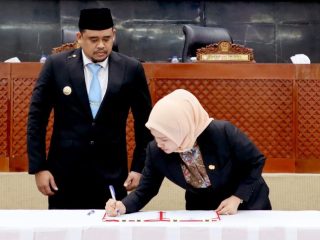 Pengesahan APBD Sumut 2026. Foto: IST