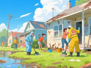 Pasca Banjir, Warga Medan Marelan Mulai Pulang ke Rumah, Penanganan Terfokus Pembersihan Fasum