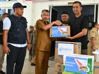Pemprov Sumut Terima Bantuan Logistik dan Layanan Internet untuk Korban Banjir dan Longsor
