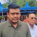 Gubernur Sumut Bobby Nasution bersama Bupati Tapanuli Selatan, Gus Irawan Pasaribu. Foto; Reza Sahab/kaldera.id