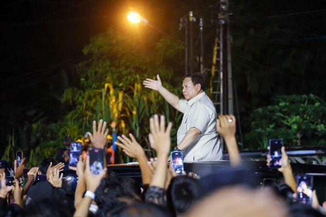 Presiden Prabowo Subianto di Tapanuli Selatan.Foto; IST