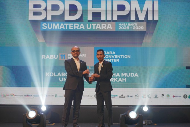 Ketua HIPMI Sumut dan Ketua Umum HIPMI Pusat
