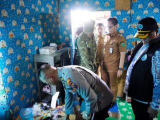 Wali Kota Medan Rico Tri Putra Bayu Waas bersama aparat gabungan melakukan penyisiran di sejumlah lokasi yang diduga menjadi titik rawan penyalahgunaan narkoba di kawasan Medan Belawan, Selasa (10/3/2026).