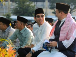 Salat Id di Lapangan Merdeka, Rico Waas Ajak Warga Perkuat Persatuan