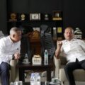 Direktur Utama Bank Sumut, Heru Mardiansyah bersama rombongan bertemu Wali Kota Tanjungbalai Mahyaruddin Salim dalam rangka penguatan sinergi digitalisasi keuangan daerah, Jumat (27/3/2026). Foto: IST