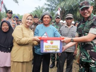 Pemkab Langkat - TNI Bersinergi, Jembatan Gantung Kuala Dibangun