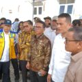 Zakiyuddin saat menerima kunjungan Komisi V DPR RI di Belawan, Kamis (9/4/2026), yang dipimpin Anggota DPR RI dari Fraksi Golkar, Musa Rajekshah (Ijeck).