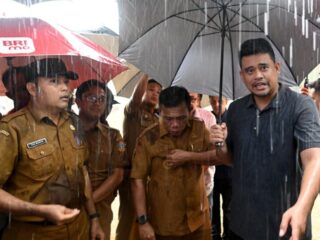 Bobby Nasution Ultimatum Proyek Tanggul Tukka, Target Progres Sepekan