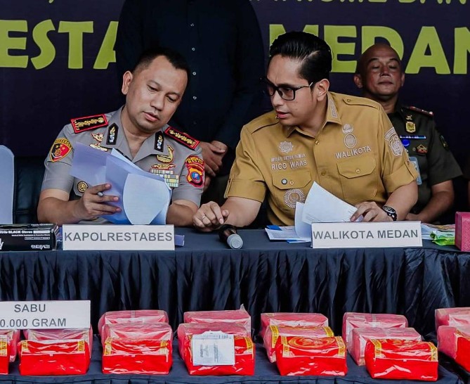 Wali Kota Medan, Rico Putra Bayu Waas, menegaskan komitmen menutup seluruh celah peredaran narkoba, perjudian, dan kejahatan jalanan di Kota Medan.
