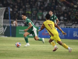 PSMS Medan meraih kemenangan tipis 1-0 atas Sriwijaya FC dalam lanjutan Liga II 2025/2026 di Stadion Utama Sumut, Minggu (19/4/2026) malam.