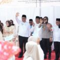 Bupati Deli Serdang, Asri Ludin Tambunan saat membuka MTQ ke-59 tingkat kabupaten di Lapangan Bola Emplasemen Kualanamu, Kecamatan Beringin, Rabu (6/5/2026).