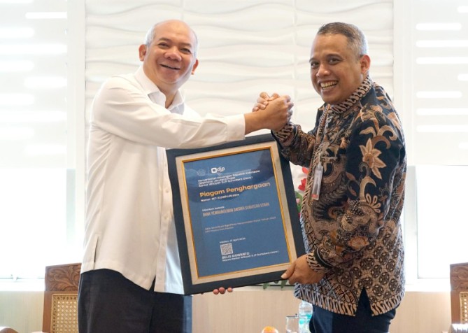 Bank Sumut meraih penghargaan Taxpayer Award dari Direktorat Jenderal Pajak Kantor Wilayah Sumatera Utara I atas kontribusinya dalam mendukung penerimaan pajak negara sepanjang 2025.