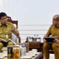 Pertemuan Bobby Nasution bersama pimpinan organisasi perangkat daerah (OPD), pimpinan Badan Usaha Milik Daerah (BUMD), dan jajaran direksi Rumah Sakit Haji Medan di Kantor Gubernur Sumut, Jalan Pangeran Diponegoro Nomor 30 Medan, Senin (18/5/2026).