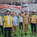 Rico Waas saat meninjau Stadion Teladan, Selasa (19/5/2026)