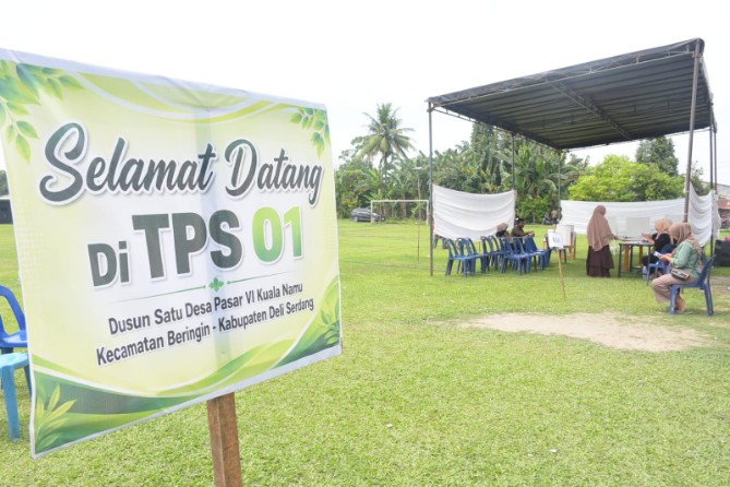 Suasana Pilkades di Deliserdang