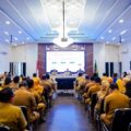 Rapat bersama seluruh pimpinan organisasi perangkat daerah (OPD), camat, serta jajaran Pemerintah Kota Medan di Kantor Wali Kota Medan, Senin (8/6/2026).