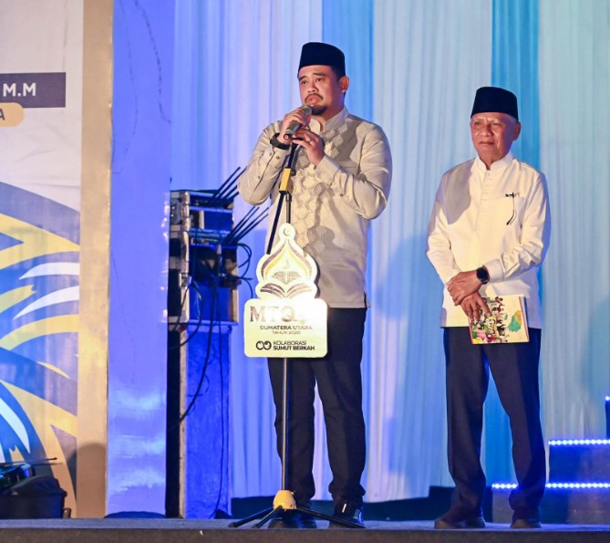 Gubernur Sumatera Utara Bobby Afif Nasution dan Wakil Gubernur Sumatera Utara Surya