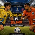 Laga panas tersaji pada pertandingan kedua Grup F Piala Dunia 2026 saat Belanda menghadapi Swedia di Stadion Houston, Minggu (21/6/2026).