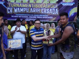 Ahmad Doli Tutup Turnamen Voli Bahorok, Amsterdam VC Rebut Gelar Juara