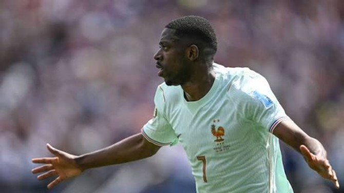 O Dembele menjadi salah satu kunci permainan Prancis saat menghadapi Swedia dibabak 32 besar. Foto: google