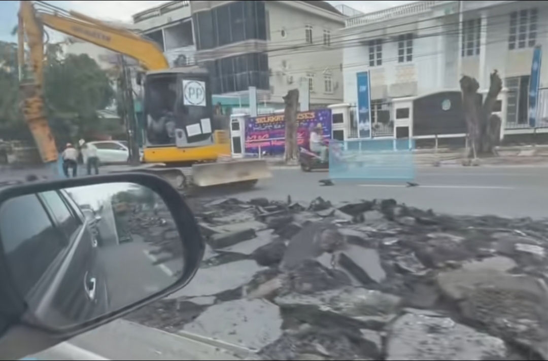 Penampakan proyek BRT Mebidang di Medan.(ist)