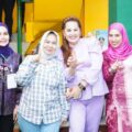 Wakil Bupati Langkat Tiorita Br. Surbakti bersama Sekretaris Daerah Kabupaten Langkat Amril pada pembukaan PRSU ke-50 di Arena PRSU, Jalan Gatot Subroto, Medan, Jumat (3/7/2026) malam.